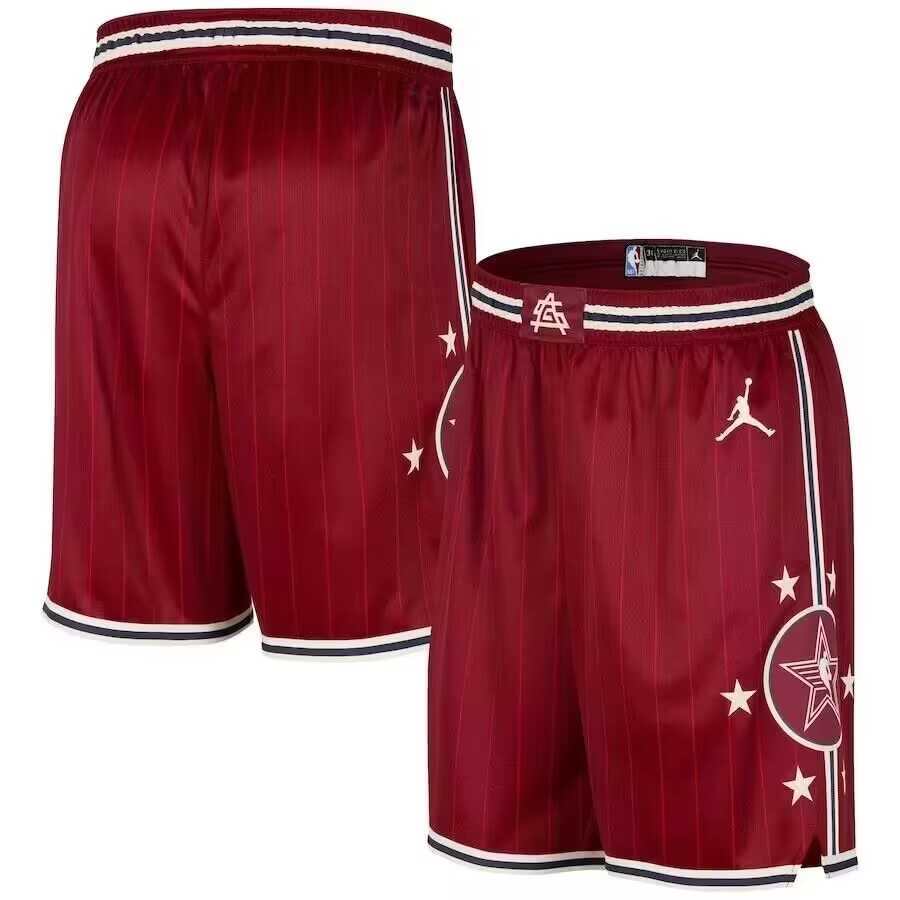 Jordan Brand 2024 NBA All-Star Game Red Swingman Shorts Dzhi->nba shorts->NBA Jersey
